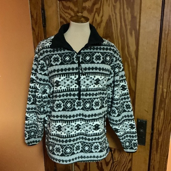Vtg LL Bean Navajo fleece pullover - Picture 6 of 11